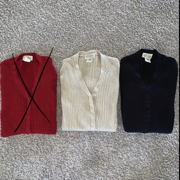 90s St. John’s bay sweaters button up - Picture 6 of 7